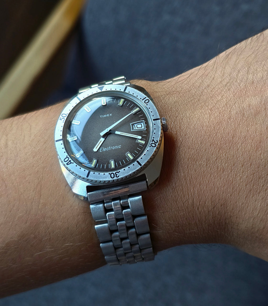 1973 Timex Electronic, Diver Style, Not A Quartz, 36 mm