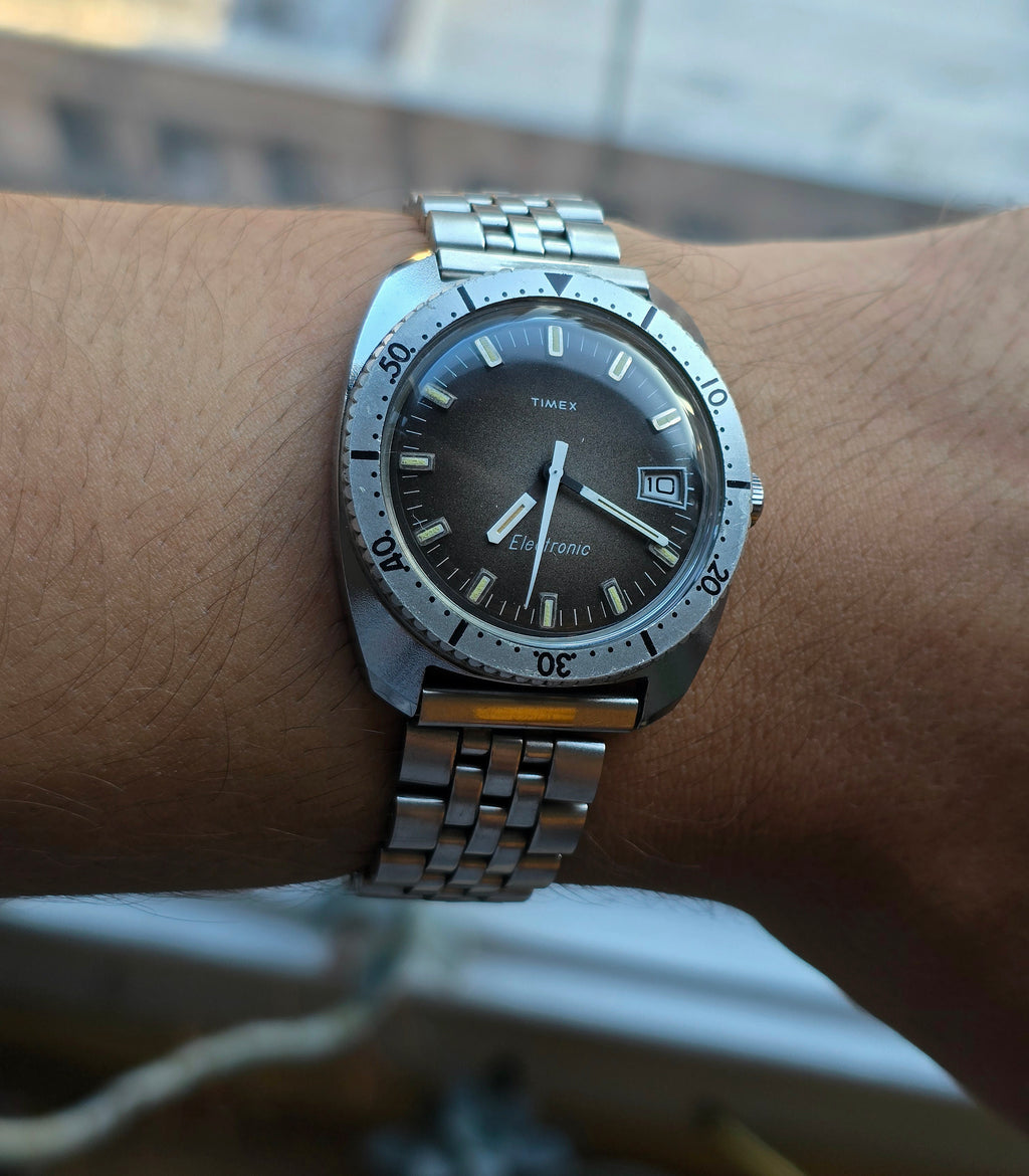 1973 Timex Electronic, Diver Style, Not A Quartz, 36 mm
