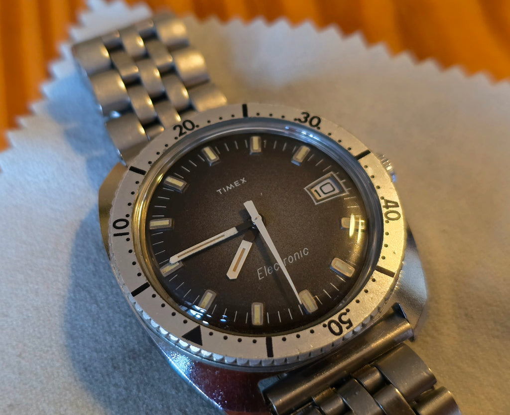 1973 Timex Electronic, Diver Style, Not A Quartz, 36 mm